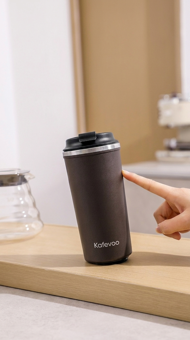 Kafevoo Travel Tumbler - Heiß bleibt heiß. Stundenlang.
