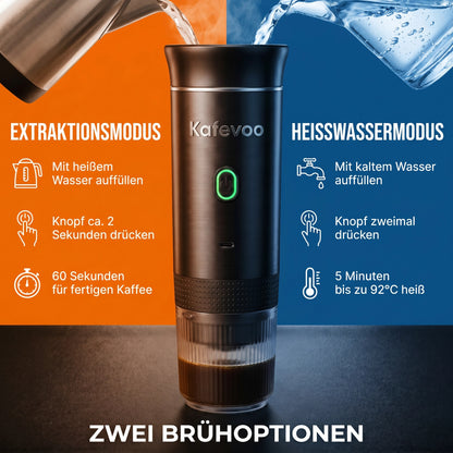 Kafevoo Nano Tragbare Espresso mit Akku